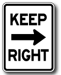 Keep Right Arrow